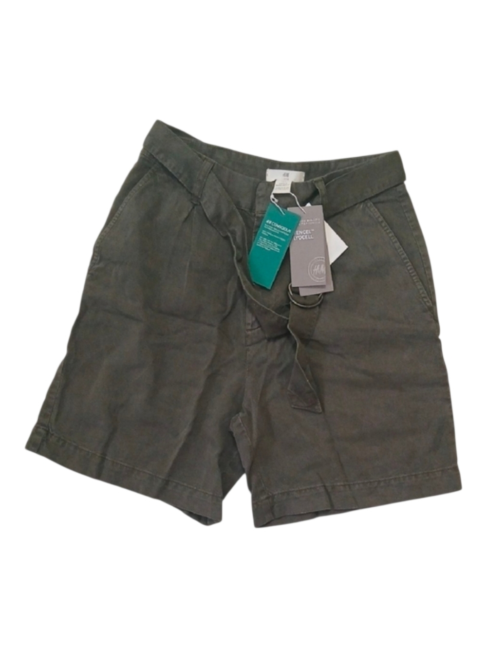 H&M Olive Green Shorts Size 4 NEW